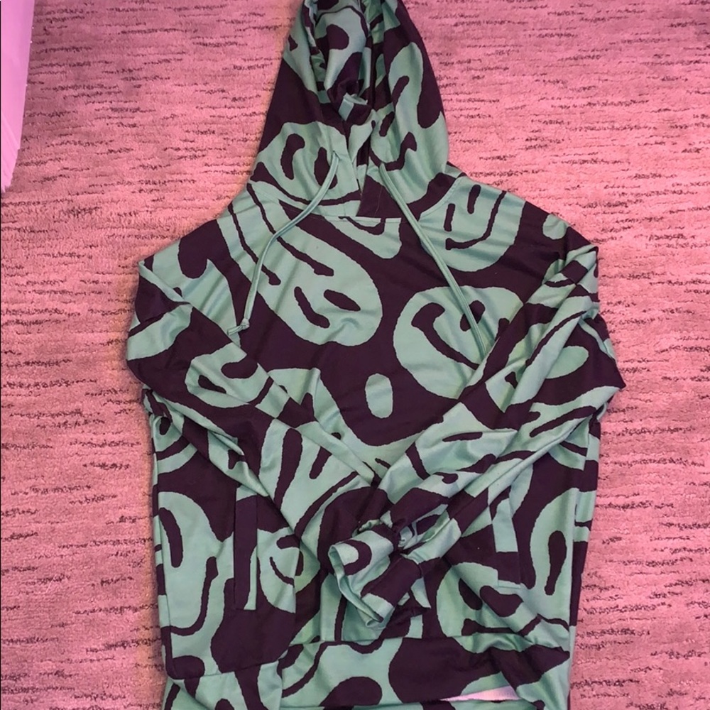 smiley face hoodie
